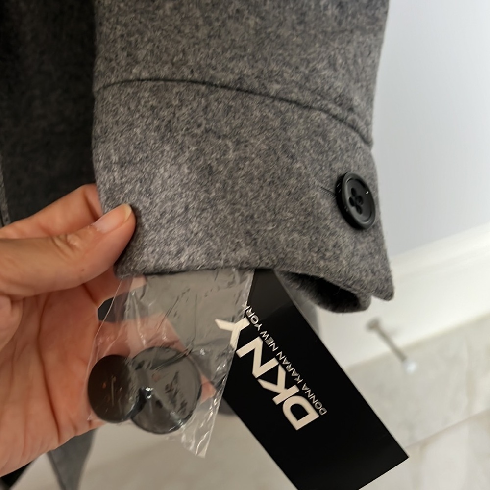 NWT DKNY gray coat - Picture 9 of 9